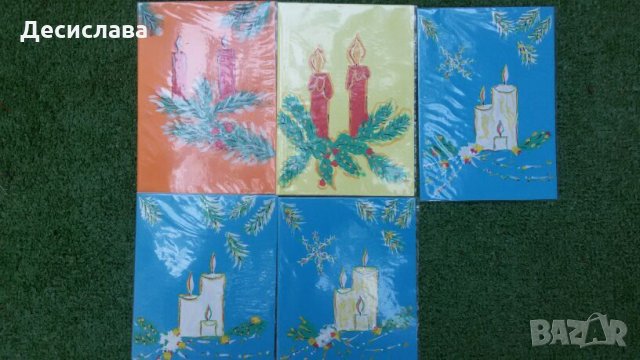 Новогодишни Картички - рисунки ръчна изработка, снимка 2 - Картини - 25833995