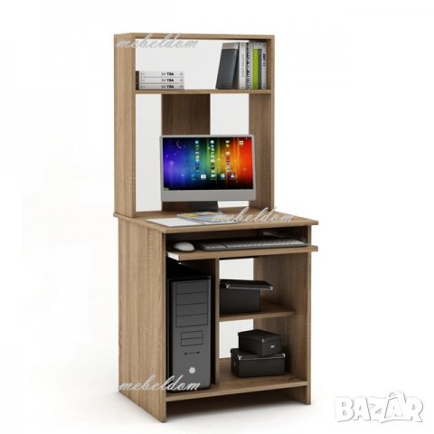 Бюро 65/60см. с надстройка и клавиатура(код-1127), снимка 2 - Бюра - 24722917