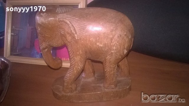 дървен слон-за колекция, снимка 5 - Антикварни и старинни предмети - 19743302
