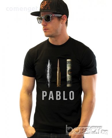  ПРОМО ЦЕНА! Мъжки тениски ПАБЛО / PABLO BULLET DOLAR! Поръчай модел по твой дизайн! , снимка 1 - Тениски - 20135484