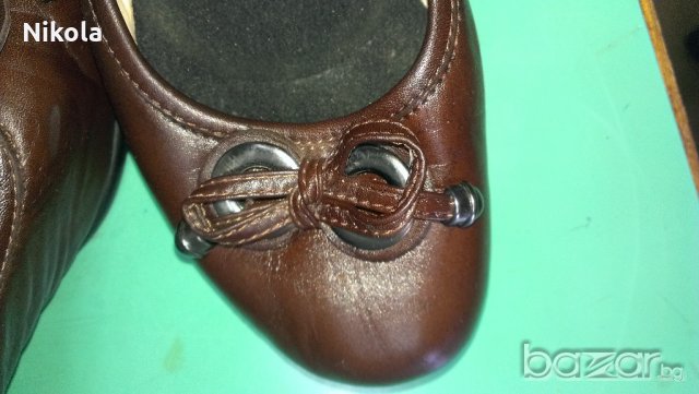  Ортопедични дамски кожени обувки - кафяви №38 , снимка 12 - Дамски ежедневни обувки - 18641195