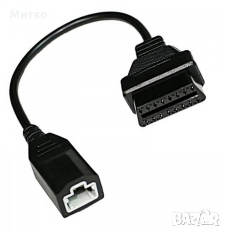 Кабел-преходник за Honda 3 pin към 16 pin OBD2, снимка 2 - Аксесоари и консумативи - 22982607