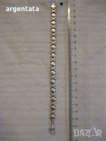 Унисекс, стабилна сребърна гривна проба 925, снимка 1 - Гривни - 25400358