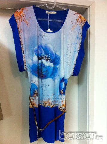 Дамска Рокля четери цвята, снимка 2 - Рокли - 7447873