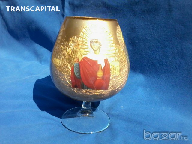 Стара кристална чаша със дебела свещ, снимка 9 - Антикварни и старинни предмети - 15386528