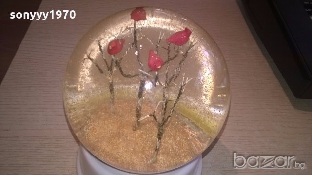 красиво преспапие с мелодия-механика-17/12см-внос англия, снимка 7 - Колекции - 19360439