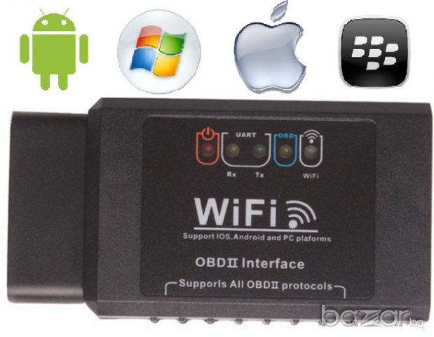 WiFi ELM 327 скенер за автодиагностика, работи с всички iOS устройства - iPhone, iPad, както и други, снимка 3 - Аксесоари и консумативи - 9566531