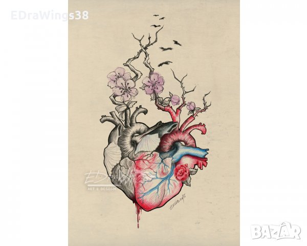 Картина Арт принт "Сърце", снимка 2 - Картини - 21771928