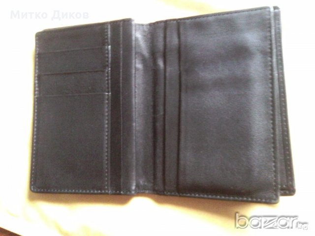 Портфейл черен естествена кожа Андо, снимка 5 - Портфейли, портмонета - 20015858