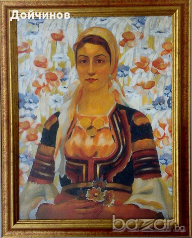 Селянин с грозде, Владимир Димитров, ''Майстора'', снимка 5 - Картини - 17104726