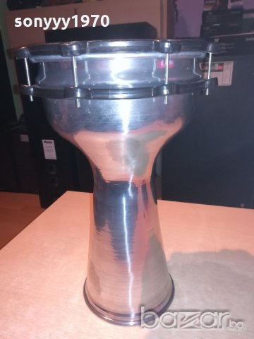 НОВА алуминиева-Music syria-made in syria-тарамбука-40х25см, снимка 8 - Ударни инструменти - 21196376