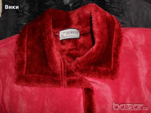 Дамско червено  зимно палто , снимка 6 - Палта, манта - 20824554