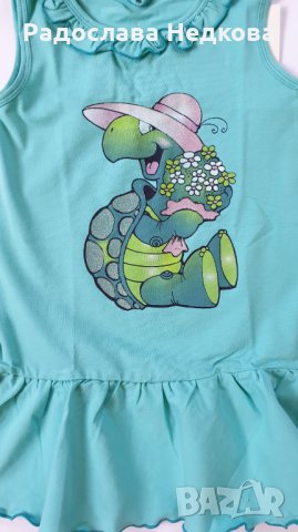 Рокличка Костенурка - 86,92,110 см, снимка 4 - Детски рокли и поли - 8028532