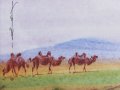 Серия малки традиционни картини живопис в рамка- Монголия, снимка 3