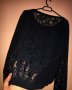 Bershka дантелена блуза с дълъг ръкав, снимка 1 - Блузи с дълъг ръкав и пуловери - 23922327