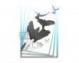 Картичка "Илюзии" / принт, изкуство, птица, снимка 2