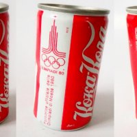 Колекционерски кен кенче на Кока Кола от Олимпиадата в Москва, снимка 2 - Колекции - 24315298