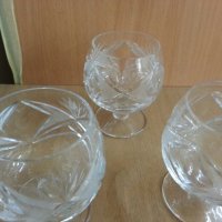 Сервиз кристални чаши, снимка 6 - Антикварни и старинни предмети - 25979144