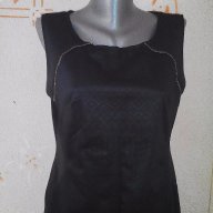 Черна рокля с цепки, снимка 3 - Рокли - 17083521