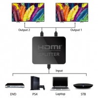 4K HDMI сплитер 1 към 2 за HDTV, DVD, PS3, Xbox, снимка 4 - Приемници и антени - 25388377