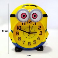 Детски настолен часовник будилник Миньон кварцов механизъм, снимка 7 - Други - 26167457