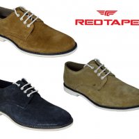RED TAPE SUEDE LEATHER LACE UP BOOTS original, кларкове 100% естествен велур , N- 43 - 44,, снимка 1 - Ежедневни обувки - 21931959