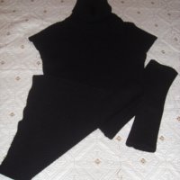 черно поло, снимка 3 - Блузи с дълъг ръкав и пуловери - 22904344