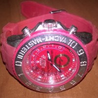 нов часовник-гумена червена каишка, снимка 10 - Други - 21835038