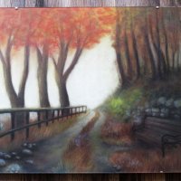 Картина "Пътеката на есента", снимка 2 - Картини - 22655104