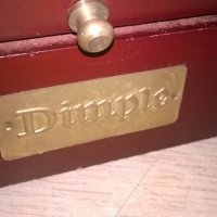 dimple-дървена кутия с ролетно отваряне-внос швеицария, снимка 4 - Антикварни и старинни предмети - 19089363