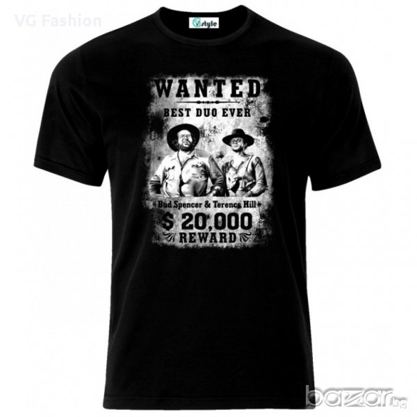 Мъжка Тениска Bud Spencer And Terence Hill Cult Movie, снимка 1