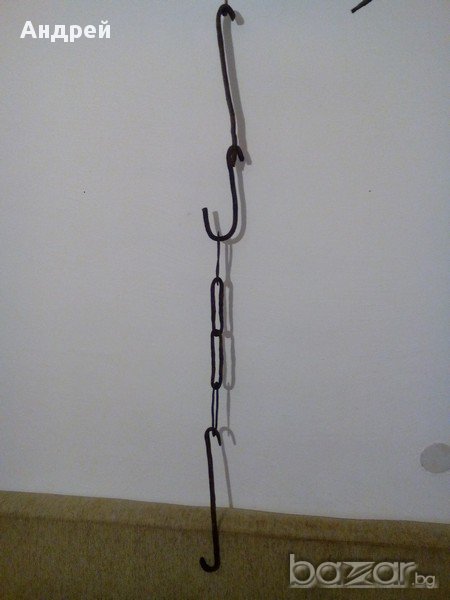 Старинна Верига за огнище, снимка 1