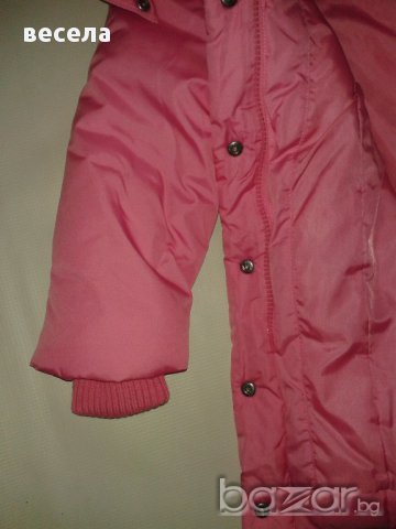 Детско зимно яке  за момиче розово. Дълго яке за момичета, снимка 4 - Детски якета и елеци - 12897255