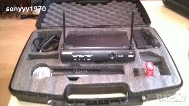 *куфар и приемник shure-БЕЗ МИКРОФОН, снимка 4 - Микрофони - 23978366
