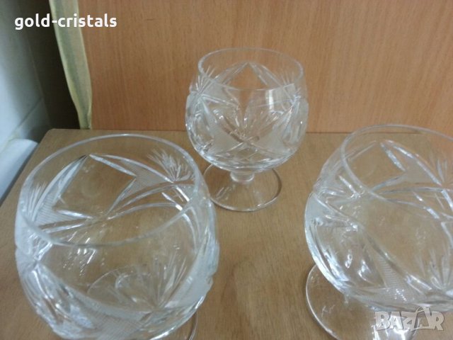 Сервиз кристални чаши, снимка 6 - Антикварни и старинни предмети - 25979144