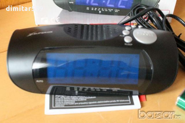 Радио часовник аларма термометър чисто нов, снимка 8 - Други - 18001943