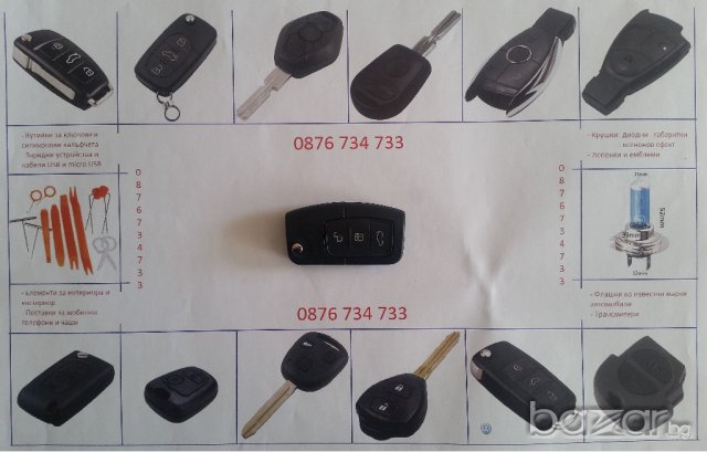 Кутийка за ключ на Форд 3 бутона, снимка 1