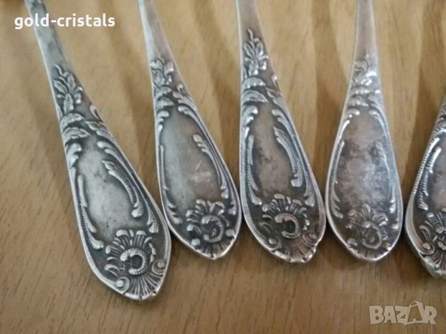 антикварни руски чаени лъжички мнц, снимка 2 - Антикварни и старинни предмети - 25111715