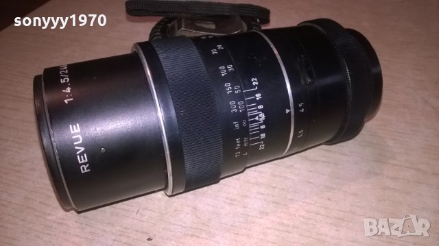 revue-lens made in w.germany-обектив 14см-внос швеицария, снимка 4 - Обективи и филтри - 23859312
