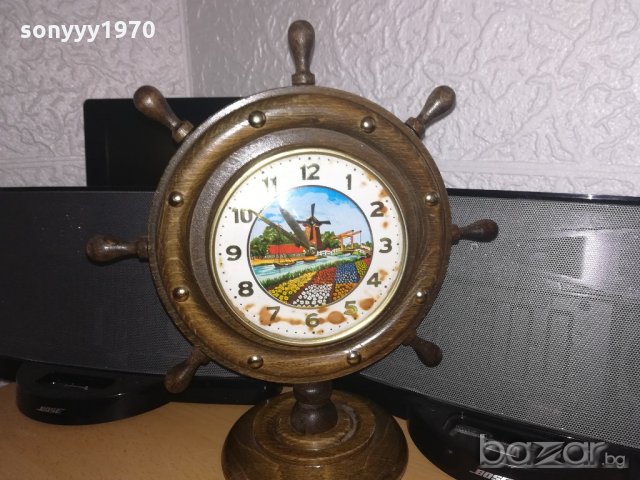 ПОРЪЧАН-АНТИК-ретро колекция-дървен часовник-внос швеицария, снимка 7 - Колекции - 20484640