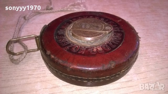 АНТИКА-стара кожена ролетка-кожа и месинг-метална лента, снимка 7 - Колекции - 24498383