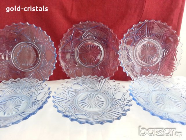стъклени чинии цветно стъкло , снимка 2 - Антикварни и старинни предмети - 19592931
