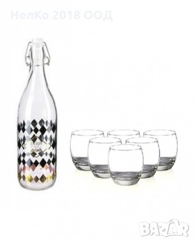 Стъклена бутилка с красива декорация, снимка 3 - Декорация за дома - 21693549