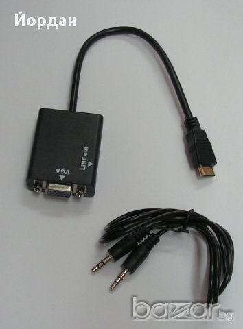 HDMI към VGA конвертор, снимка 2 - Други - 11470924