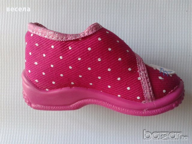 Детски пантофки от памучен текстил промоция, снимка 4 - Бебешки обувки - 10253657
