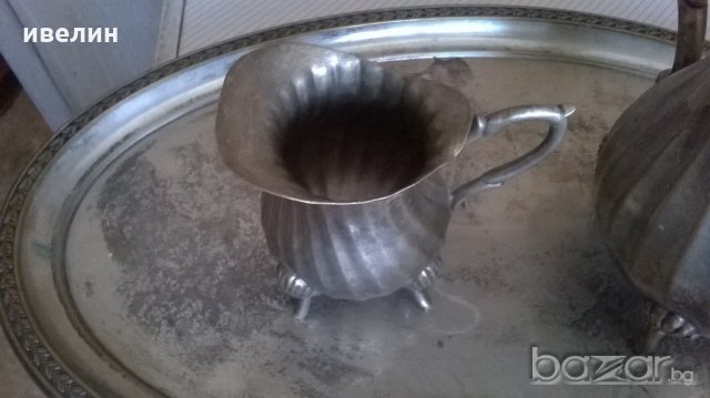 стар бронзов сервиз за кафе, снимка 3 - Антикварни и старинни предмети - 18761648