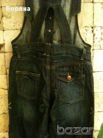 Дамски дънков гащеризон, снимка 3 - Панталони - 16977007