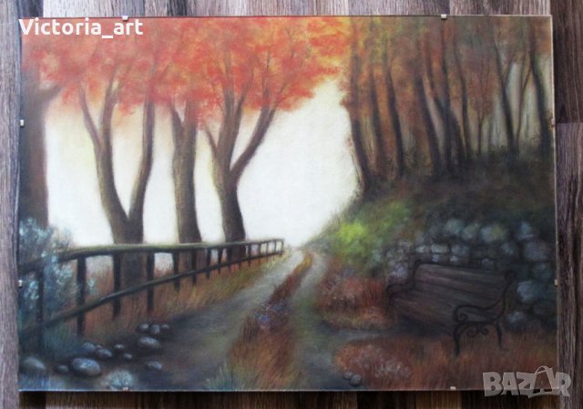 Картина "Пътеката на есента", снимка 2 - Картини - 22655104