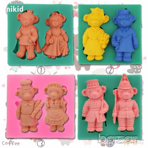 2 мечета мече дипломиране абсолвенти тога силиконов молд форма декорация торта фондан шоколад и др., снимка 2 - Форми - 19418816