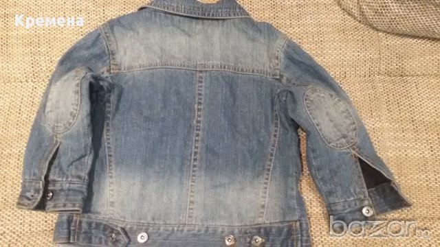 Дънково подплатено яке + дънково яке със сваляща се качулка-2бр за 18лв, снимка 8 - Панталони и долнища за бебе - 17743634